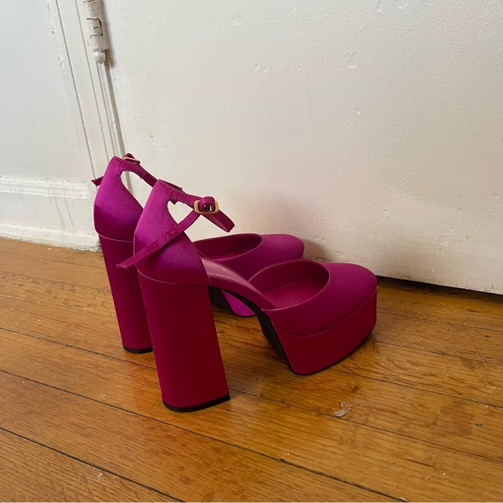Elegant Pink Platform Heels